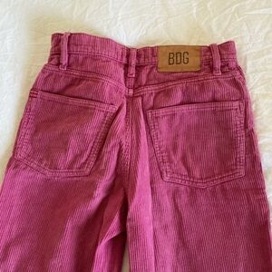 BDG Magenta Corduroy Pants Size 25